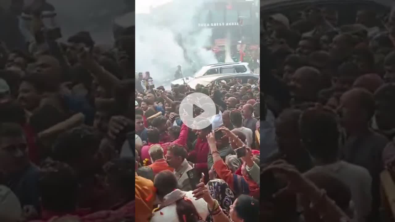 बीजेपी प्रदेश अध्यक्ष पंकज चौधरी का स्वागत. #reels #bjp #pankaj