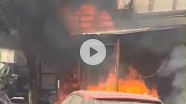 मंदसौर: मंदसौर गोल चौराहे पर कांग्रेस नेत्री के घर में आग, महिलाओं और डॉग की CSP व डायल 112 ने बचाई जान