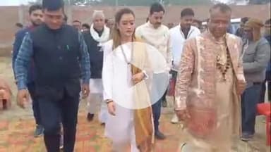 सिराथू: कुंभ की मशहूर हर्षा रिछारिया ने अहिरारा में कहा- शक्ति सृजन यात्रा लेकर देश के कोने-कोने जाकर हिंदुओं को जागरूक करेंगी