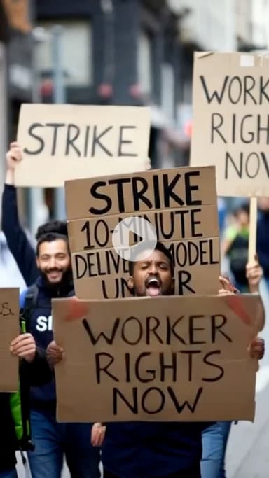 🚨 Blinkit के 10-Minute Delivery Model पर देशभर में हड़ताल #blinkit