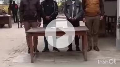 मितौली: नीमगांव थाना पुलिस ने दो अभियुक्तों को दो अवैध तमंचे और कारतूस के साथ अलग-अलग जगहों से किया गिरफ्तार