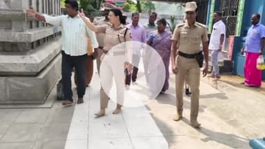 நெமிலி: காவேரிப்பாக்கத்தில் உள்ள திருப்பாற்கடல் திருக்கோவிலில் மாவட்ட காவல் கண்காணிப்பாளர் பாதுகாப்பு பணிகளை ஆய்வு செய்தார்