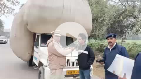 बवानी खेड़ा: गांव बवानी खेड़ा में यातायात पुलिस सख्त, नियम तोड़ने वालों पर कसा शिकंजा