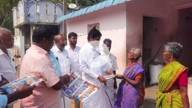 வானூர்: ராஜபுத்திரபாளையத்தில் திமுக சார்பில் நடைபெற்ற என் வாக்குச்சாவடி வெற்றி வாக்குச்சாவடி பரப்புரையில் விழுப்புரம் சட்டமன்ற உறுப்பினர் பங்கேற்பு