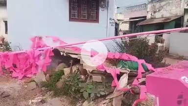 చిలుకూరు: రాజకీయ కక్షలు భగ్గు:కొండ పూరంలో బీఆర్‌ఎస్ దిమ్మల కూల్చివేత