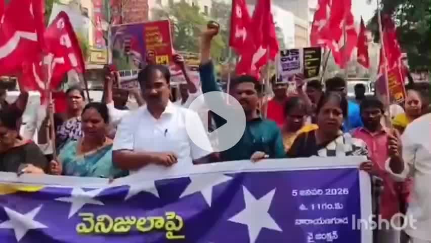ఖైరతాబాద్: వెనిజులా అధ్యక్షుడిని అరెస్టు చేయడాన్ని నిరసిస్తూ సిపిఐ ఆధ్వర్యంలో హిమాయత్ నగర్ లో ర్యాలీ
