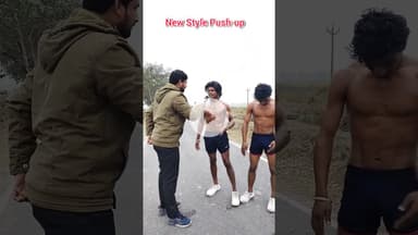 New Style Push Up #viralvideo #gym  #badybuilding #pushup