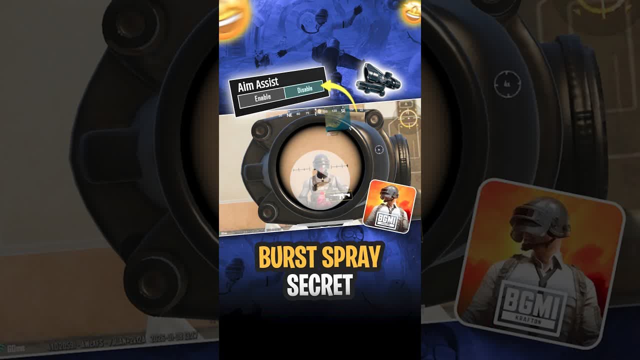 Perfect Burst Spray Trick #BGMI #BurstSpray #HeadshotTrick #BGMITips #BGMIReels
