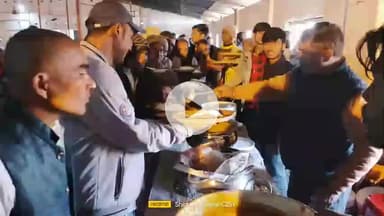 एकंगरसराय: @#इस्लामपुर विधानसभा क्षेत्र के विधायक रुहेल रंजन के द्वारा दही चुरा भोज का आयोजन किया गया