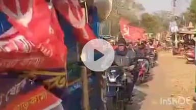 হীরবাঁধ: শীত উপেক্ষা করে ৫৫ কিমি বাইক মিছিল, জঙ্গলমহলে ‘বাংলা বাঁচাও যাত্রা’য় সিপিআইএম