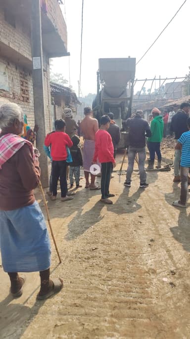 rood ban rha hai Rishi paharpur me