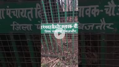बिजनौर मंडावर के गांव खानपुर माघो  में पिंजरे में कैद हुआ गुलदार #bijnornews #guldar #guldar_attack