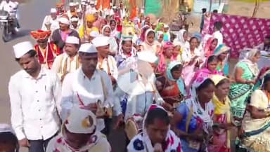 सुरगाणा: श्रीक्षेत्र शुलीय गुजरात  ते त्र्यंबकेश्वर निवृत्ती नाथ मंदिर ते श्रीक्षेत्र  देवबापा माऊलीधाम दिंडी सोहळा