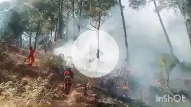 सोमेश्वर: अधूरिया वन पंचायत का धधका जंगल, हंस फायर फाइटरों की सतर्कता से टला बड़ा हादसा