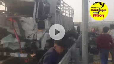 पूर्वांचल एक्सप्रेस-मार्ग पर बड़ा हादसा हुआ #graminjagran #graminsamachar #localnews