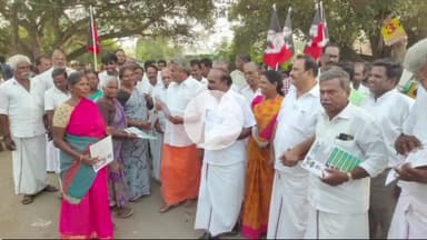 செய்யாறு: கொற்கை கிராமத்தில் அதிமுகவினர் துண்டு பிரசுரங்களை விநியோகம் செய்து அதிமுக ஆட்சியில் செயல்படுத்தப்பட்ட திட்டங்கள் குறித்து எடுத்துக் கூறினார்