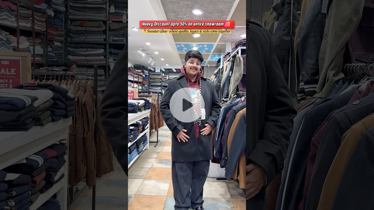 Huge Sales upto 50% off on premium winter wear❄️ #ytshorts #prayagraj #wintershopping #hugediscount