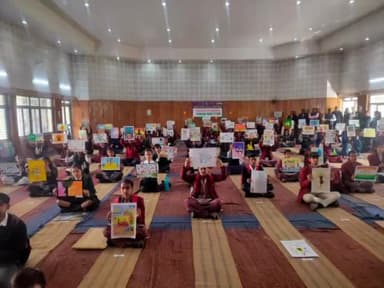 सिंगरौली: सीडब्ल्यूएस केंद्रीय विद्यालय में पराक्रम दिवस के अवसर पर आयोजित हुई चित्रकला प्रतियोगिता