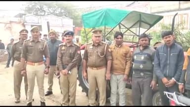 सिरसागंज: सिरसागंज पुलिस ने एसओजी के सहयोग से 6 शातिर चोरों को चोरी के ट्रैक्टरों के साथ पकड़ा