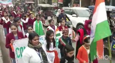 मुज़फ्फरनगर: कन्या जनता इंटर कॉलेज मल्लूपुरा से गणतंत्र दिवस पर संवाद परियोजना के तहत निकाला गया शांति मार्च