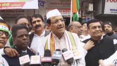 इंदौर: कांग्रेस के हाथ से हाथ जोड़ो अभियान को लेकर कांग्रेस प्रदेश प्रभारी महेंद्र जोशी ने दी जानकारी