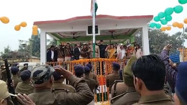 कुचायकोट थाना परिसर में गणतंत्र दिवस के अवसर पर किया गया झंडातोलन #kuchaikote #gopalganj #kuchaikot @akkanu.gpj