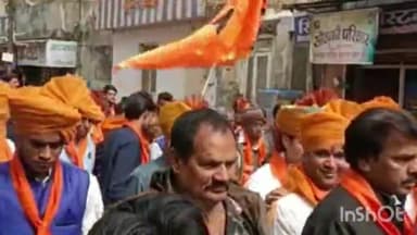 जावरा: सत्यनारायण मंदिर की वर्षगांठ पर जावरा में राठौर समाज की निकली शोभायात्रा
