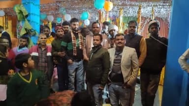 मिलक रौंदी में एक भंडारे का आयोजन जिसमें पूर्व विधानसभा प्रत्याशी तौफीक प्रधान को बुलाकर उनका स्वागत किया