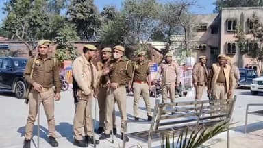 मुज़फ्फरनगर: जीआईसी मैदान में भाकियू के अनिश्चितकालीन धरने को लेकर जुटने लगे किसान, भारी पुलिस बल तैनात