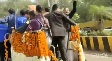 ग्वालियर गिर्द: 22 जिलों से होती हुई शहर पहुंची खेलो इंडिया यूथ गेम्स की रिले टॉर्च, जिले में जगह-जगह हुआ स्वागत