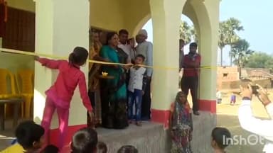 करपी: ग्राम रसलपुर तितरा में सामुदायिक भवन का जिला परिषद अध्यक्ष संध्या देवी ने लोकार्पण किया