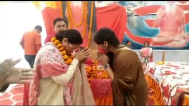 ज्ञानपुर: चककिसुनदास गांव में चल रहे 
प्रवचन कार्यक्रम में आज भाजपा प्रदेश मंत्री का किया गया स्वागत