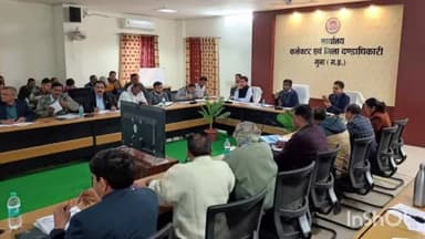 गुना नगर: गुना कलेक्टर की अध्यक्षता मे कलेक्ट्रेट सभाकक्ष मे समय सीमा बैठक हुई आयोजित,CM हेल्पलाइन के निराकरण करने के दिए निर्देश