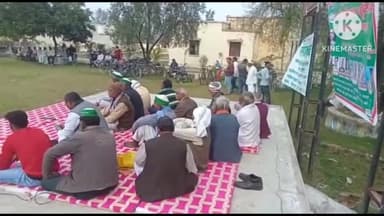 शाहगंज: सुथ कला में किसान यूनियन की पंचायत