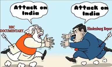 दोनों फ्राॅड दंगा-फसाद वाली भाजपा-आरएसएस की सरकार के एक ही सिक्के के दो पहलू जैसे हैं । दोनों के दुर्दिन आने से ही भारत का कल्याण होगा ।