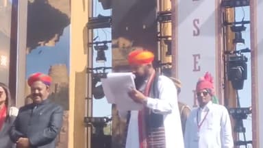 मरु महोत्सव में पहली बार हुई मिसेज जैसलमेर की प्रतियोगिता मे तरुणा ने जीता खिताब 
#jaisalmer #news #tinadabi