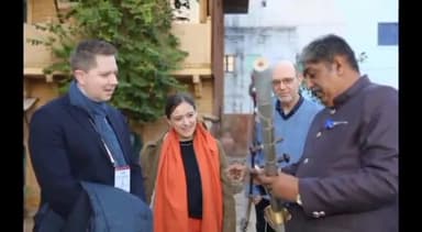 जोधपुर: घंटाघर इलाके में G-20 सम्मेलन में आए डेलीगेट्स ने किया हेरिटेज वॉक