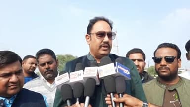 हातोद: विधायक विशाल पटेल ने सांसद शंकर लालवानी पर आरोप लगाते हुए कहा- कॉलेज के लिए जगह नहीं है और उद्योगपति के लिए जगह है