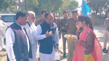 पलवल: होडल हसनपुर स्थित मां ओमवती कॉलेज में 13वें एनुअल एथलेटिक्स प्रतियोगिता में विधायक जगदीश नायर ने की शिरकत