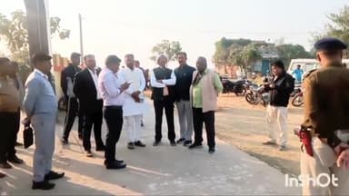 बिक्रमगंज: नोनहर गांव में प्रस्तावित मुख्यमंत्री के कार्यक्रम की तैयारी का डीडीसी ने किया निरीक्षण