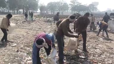 सहसवान: दहगवां ब्लॉक के सफाई कर्मियों ने डीपीआरओ के निर्देशन पर चलाया प्लास्टिक एकत्रीकरण अभियान