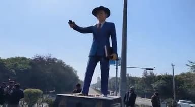 करनाल: सेक्टर 9 स्थित शहीद उधम सिंह की प्रतिमा के हाथ में लगी पिस्तौल तोड़ी गई, समाज के लोगों ने की कार्रवाई की मांग