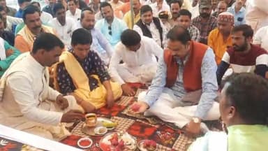 देपालपुर: बेटमा में विधायक विशाल पटेल ने शिव महापुराण कथा स्थल का भूमि पूजन कर ध्वज किया स्थापित