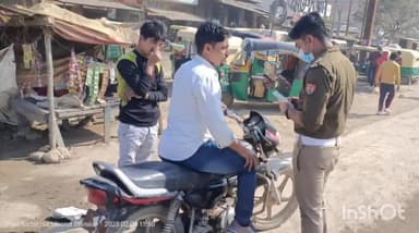 गाज़ियाबाद: जिले में यातायात पुलिस ने चेकिंग अभियान चलाते हुए 235 वाहनों के किए चालान