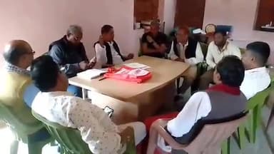 हिलसा: बिहारी रोड स्थित बाबा अभय नाथ धाम मंदिर कैंपस में महाशिवरात्रि को लेकर प्रबंध समिति की हुई बैठक