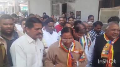 लाडपुरा: कुन्हाड़ी में बालिता रोड पर आचार्य विद्यासागर संत भवन के शिलान्यास समारोह में पहुंचे स्वायत्त शासन मंत्री शांति धारीवाल