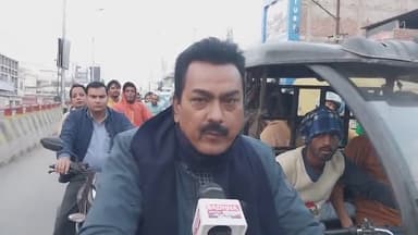 मुशहरी: शहर में लगा चौतरफा भीषण जाम कलमबाग चौक पर घंटों से फंसे लोग