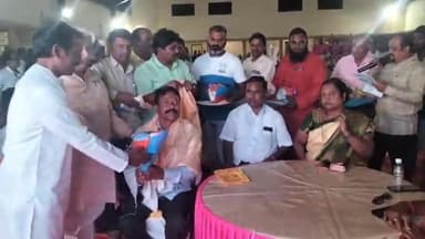 ಗದಗ: ನಗರದ ಕೆ.ಹೆಚ್.ಪಾಟೀಲ್ ಸಭಾಭವನದಲ್ಲಿ ಸೇವಾ ತಂಡದ ಪ್ರಮುಖರಿಗೆ ಸನ್ಮಾನ