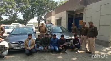 गाज़ियाबाद: एलिवेटेड रोड पर मार्ग अवरुद्ध कर केक काटकर पार्टी करने वाले 10 अभियुक्तों को थाना इंदिरापुरम पुलिस ने किया गिरफ्तार