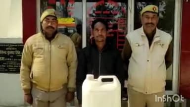 लखीमपुर: फरधान पुलिस ने एक अभियुक्त को अवैध कच्ची शराब बनाने के आरोप में उल्ल नदी के किनारे से गिरफ़्तार कर जेल भेजा